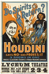 Harry Houdini, ¿Los espíritus regresan? c.1909